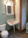 First floor bathroom with shower renovated for the 2020 season